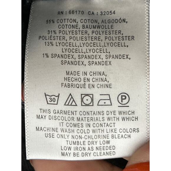 Pilcro Anthropologie Women’s 28 Stet Black Floral Print Straight Denim Jeans - Picture 8 of 8